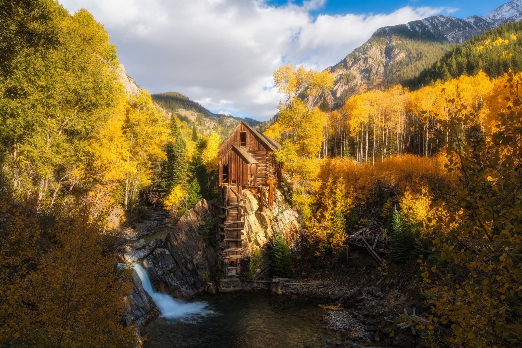 The Crystal Mill in autumn